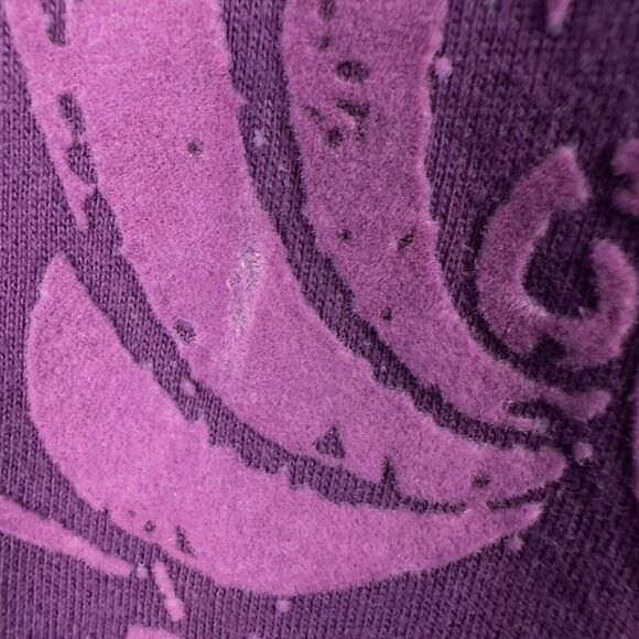 Ruthless Art Short Sleeve V Neck Shirt Womens 3XL Purple Bling Eclectic Y2K - Picture 7 of 16